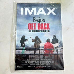 Ltd Ed Mint/NM The Beatles Get Back The Rooftop Concert Poster IMAX #1, 13”x19”